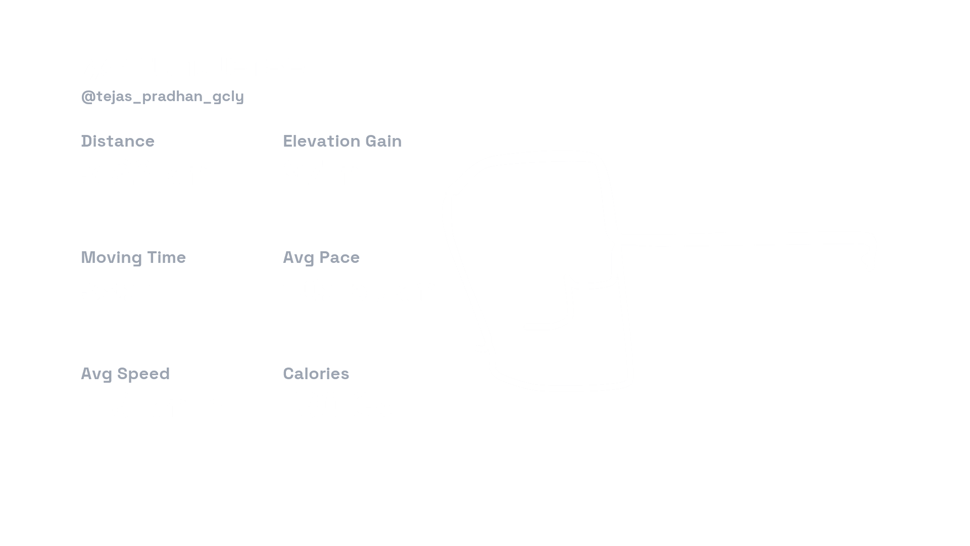 Landscape Runiverse share design with an activity summary beside the route.